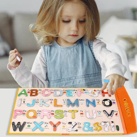 Montessori Wooden 26Pcs Magnetic English Letters Board