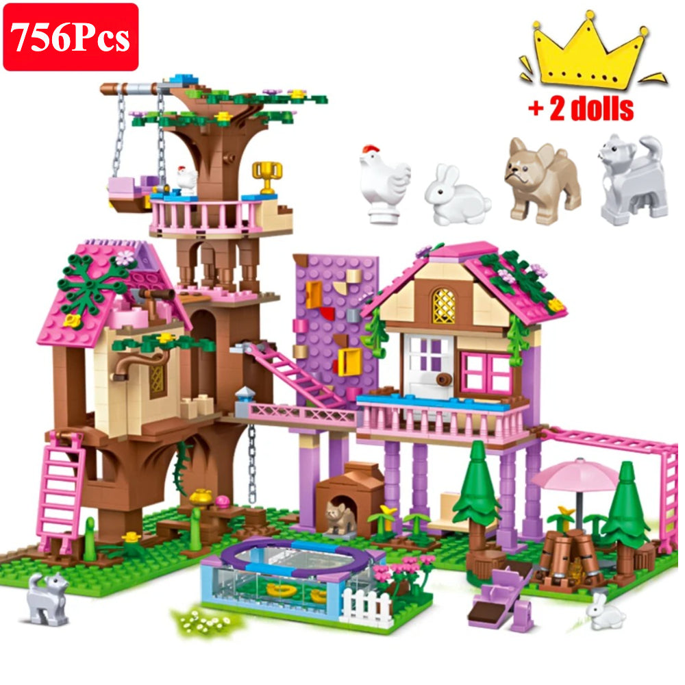Friends City Tree House Summer Holiday (756 PCS With BOX)