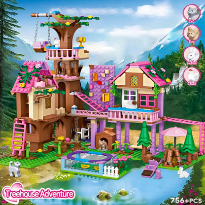 Friends City Tree House Summer Holiday (756 PCS With BOX)