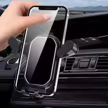 Universal Gravity Car Phone Holder – Secure Air Vent Mount for iPhone 14 13 12 11 Pro Max, Samsung & Xiaomi