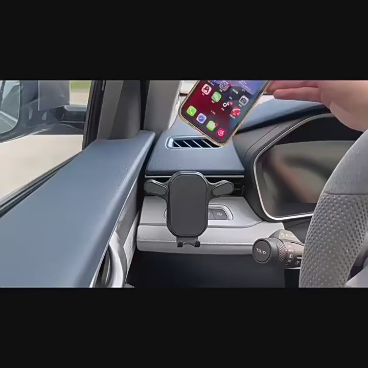 Universal Gravity Car Phone Holder – Secure Air Vent Mount for iPhone 14 13 12 11 Pro Max, Samsung & Xiaomi