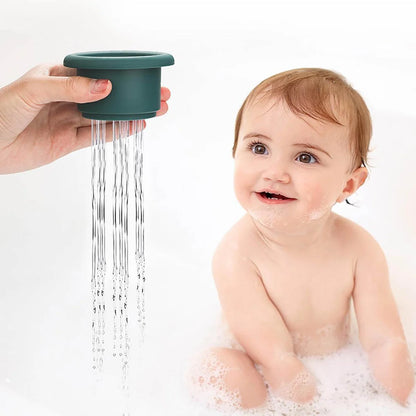 Baby Silicone Hourglass Stacking Cup
